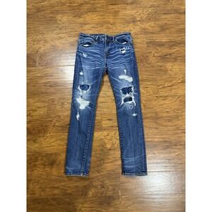 American Eagle Jeans Men's Size 32x30 Skinny Distressed Ripped